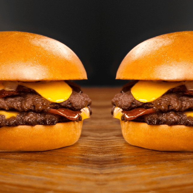 2x1 Angus double smash bacon cheese burger