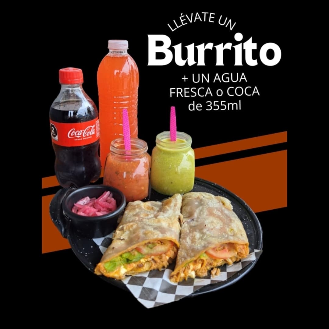 Burrito más 1 Bebida
