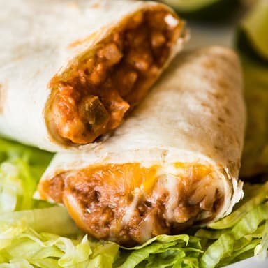 BURRITO DE FRIJOLES CON QUESO