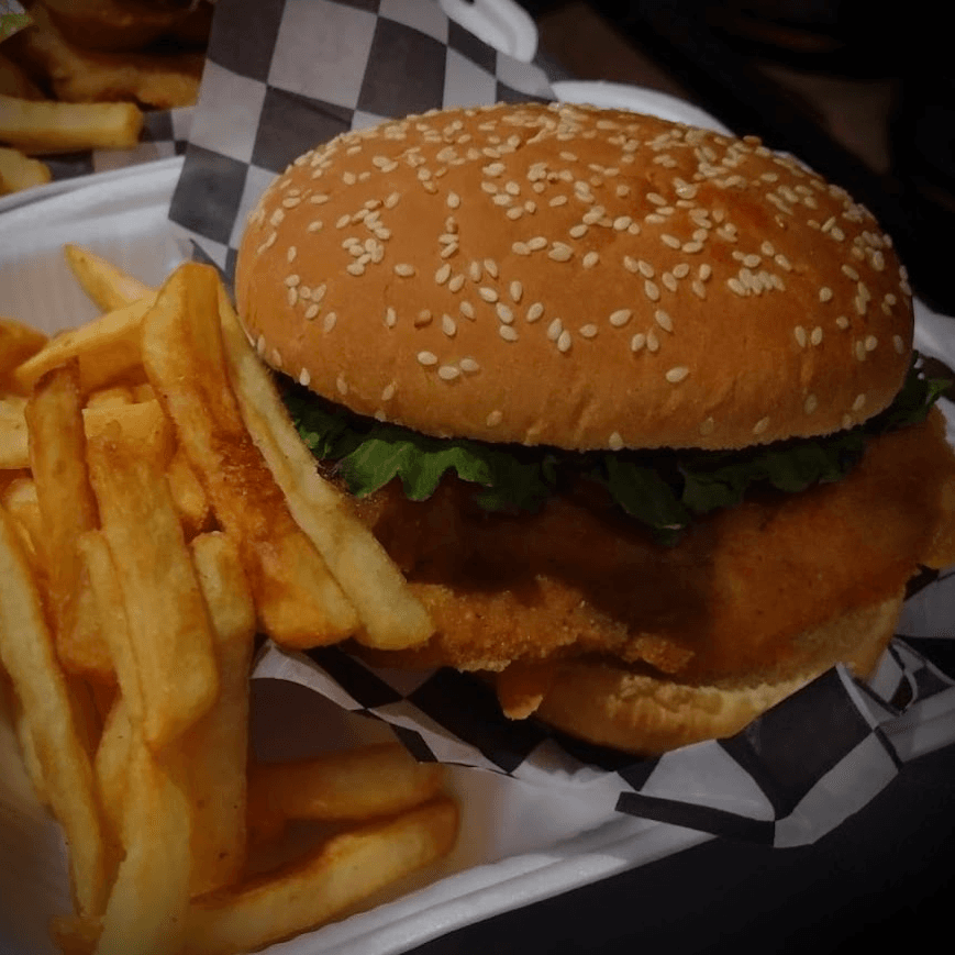 Hamburguesa de Pollo Empanizado