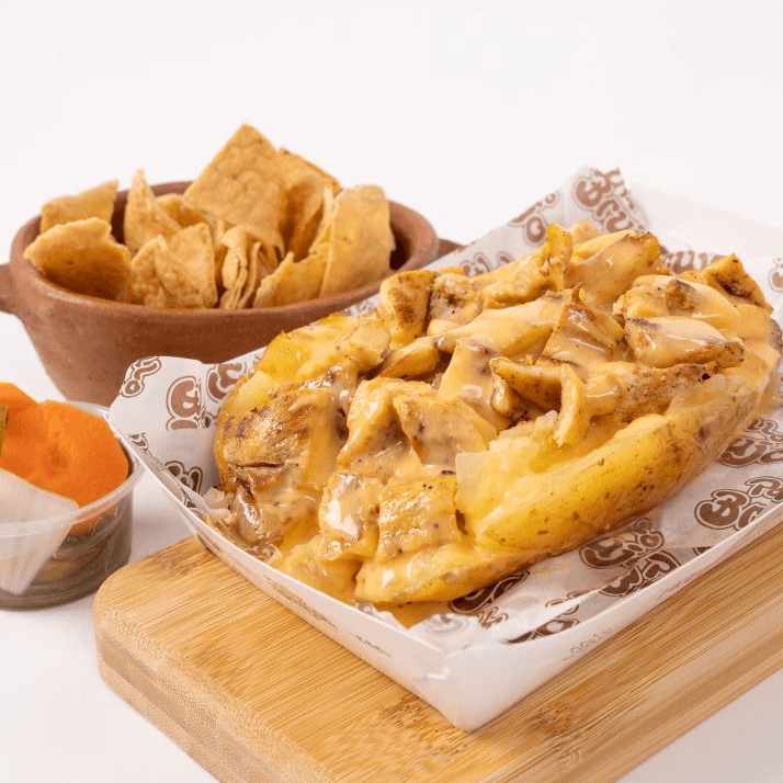 Papa al Horno con Pollo