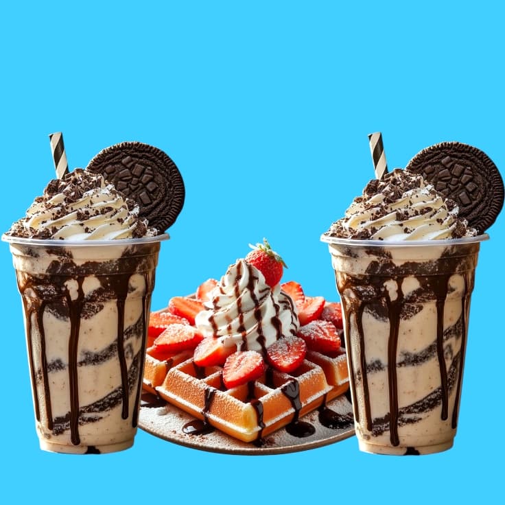 2 Frappé OREO + 1 Waffle Tradicional