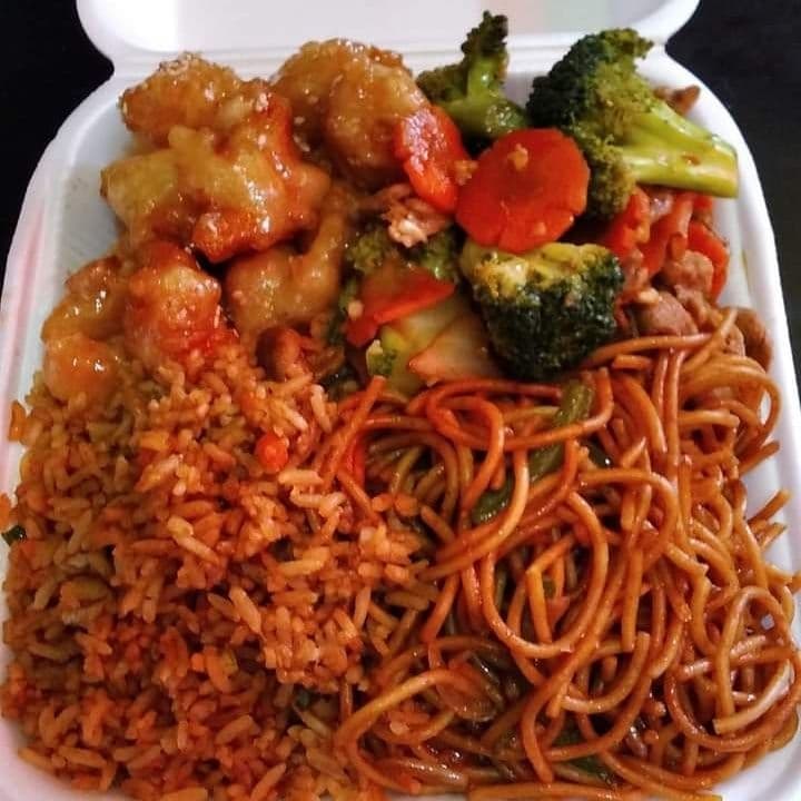 Brócoli y pollo agridulce