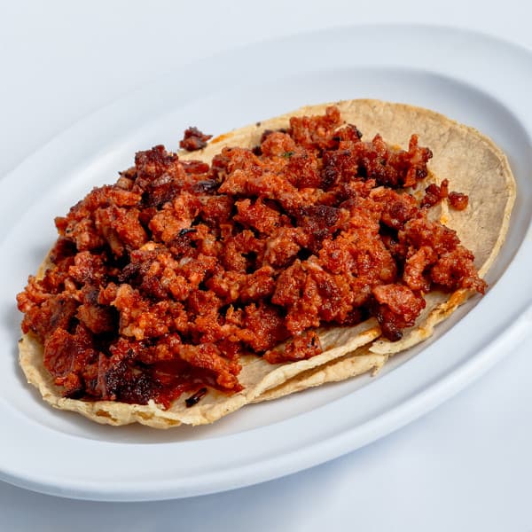 TACOS DE CHORIZO CON QUESO (2) 180grs