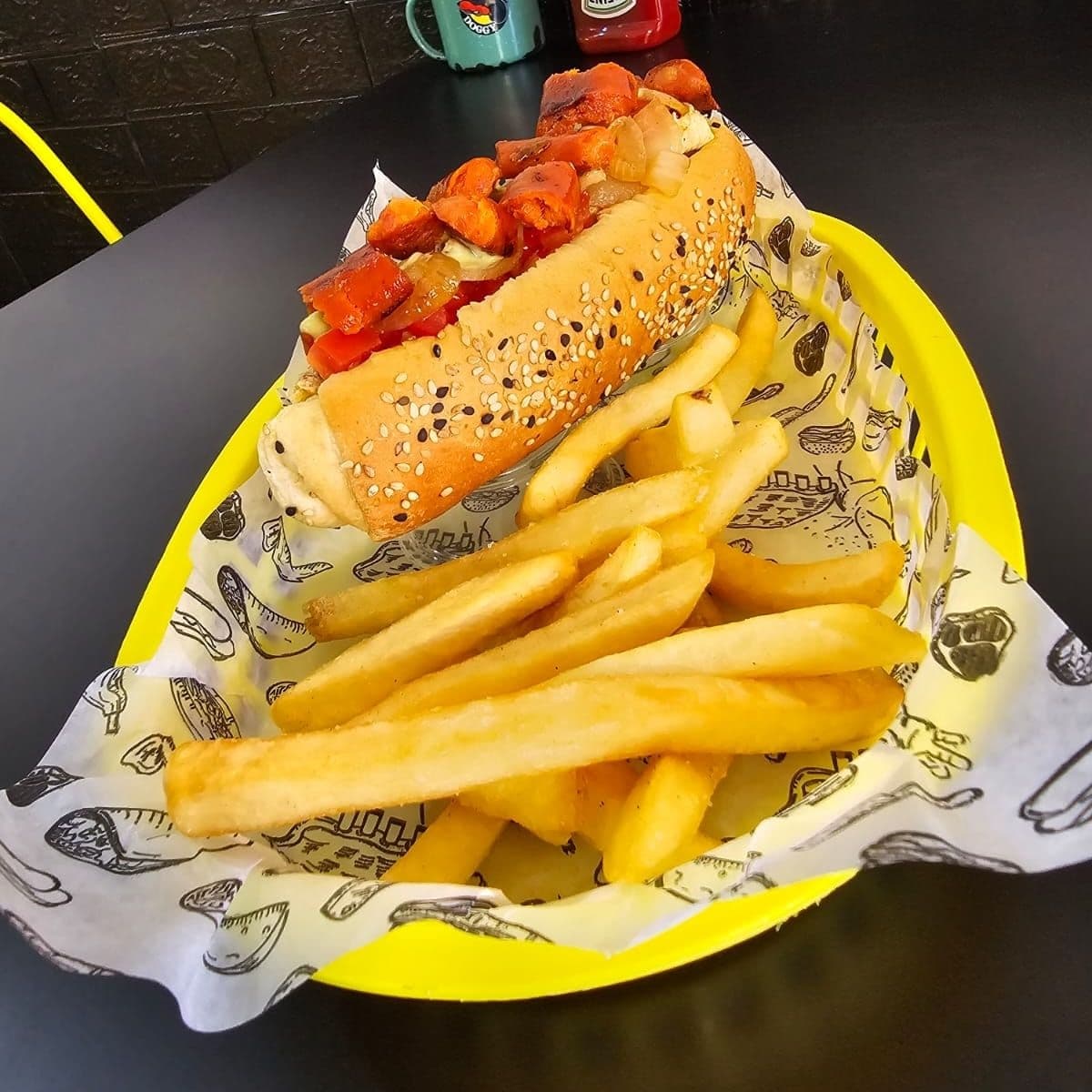 Hot Dogs Norteño con Papas