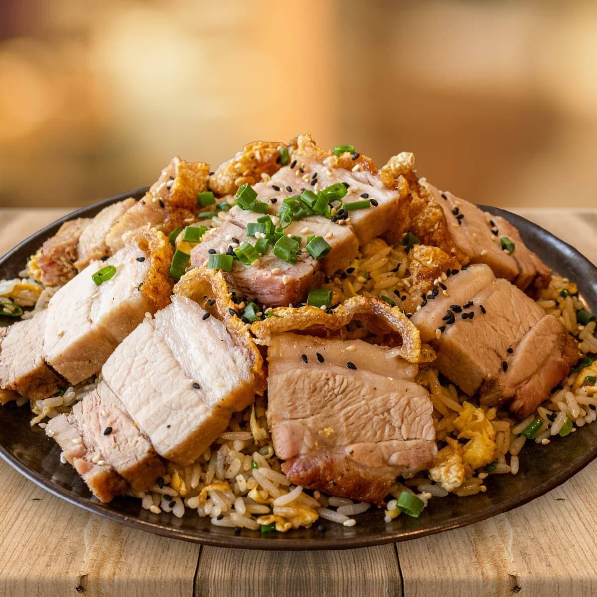 DiDi 3x2: Chicharron de cerdo con arroz chaufa