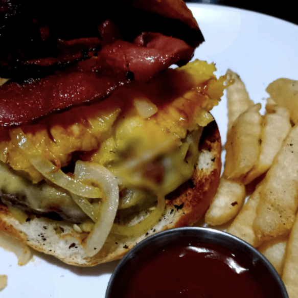 hamburguesa hawaiana