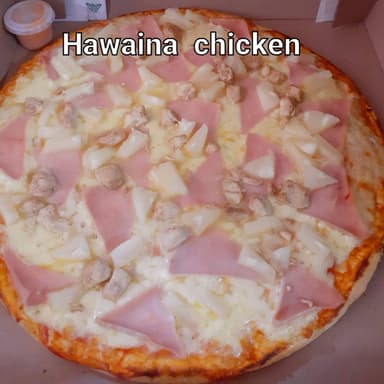 Pizza Hawaiana Chicken Familiar 36 Cm