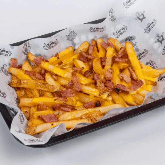 Papas con Queso y Tocino