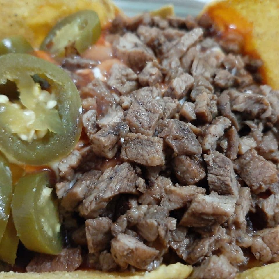 Nachos con Asada