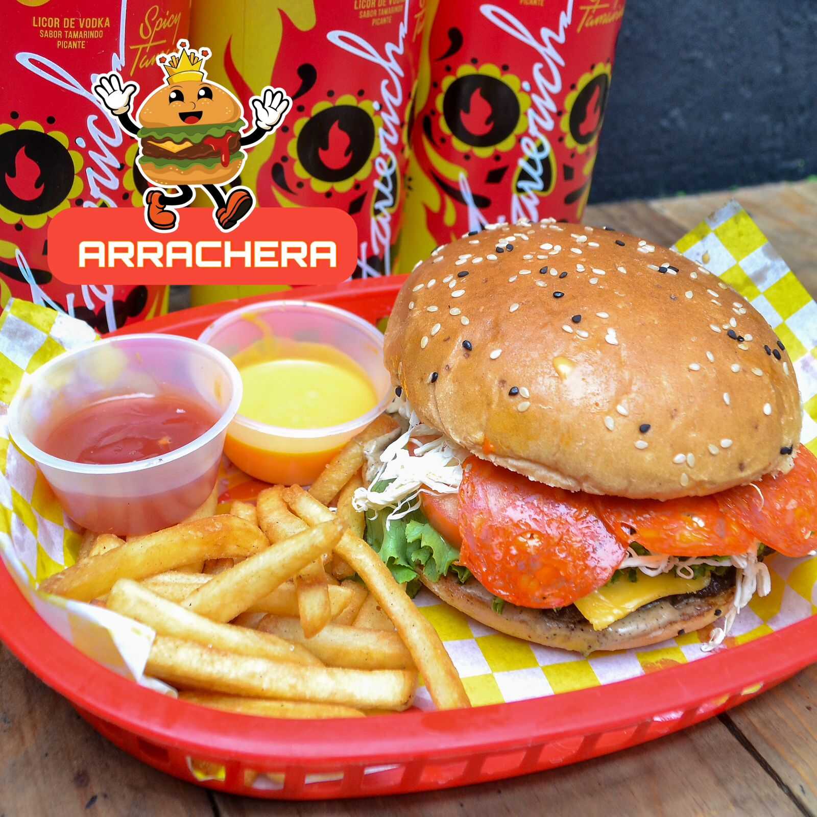 Hamburguesa Arrachera