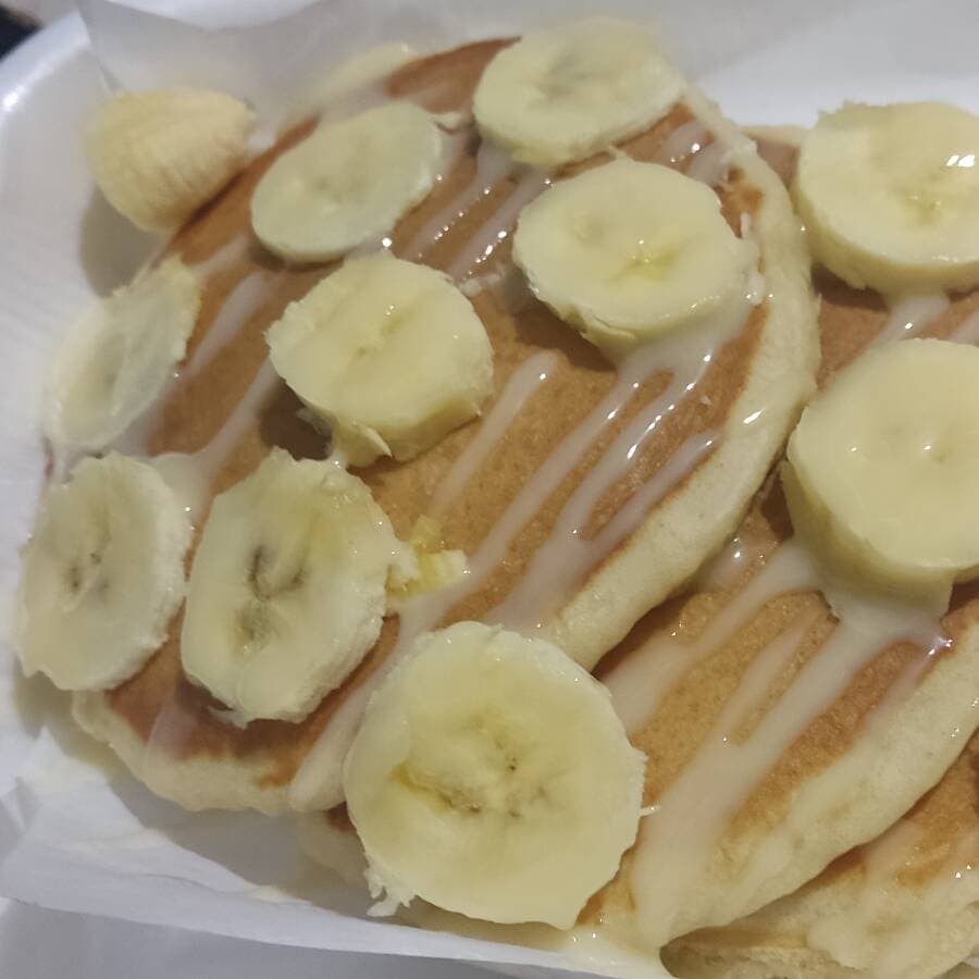 HOTCAKES PLATANO CON LECHERA (3 PIEZAS )