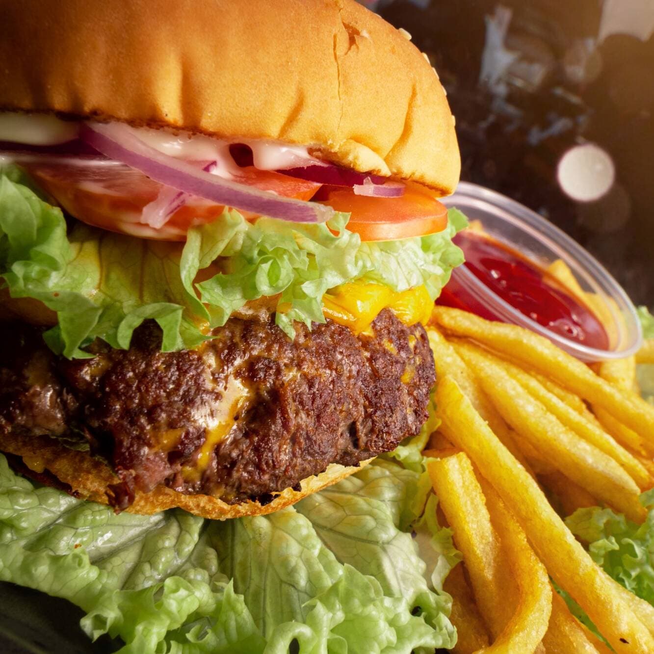 hamburguesa de res