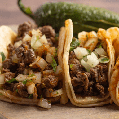 3 Tacos de Bistec