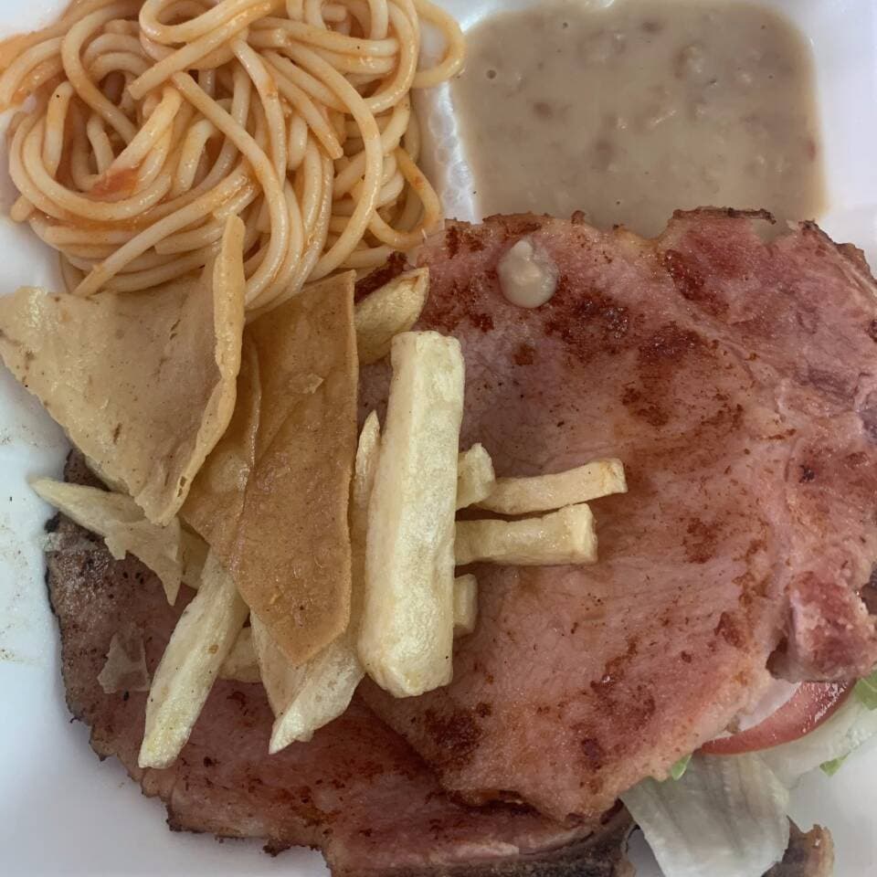 Mixto de Chuleta Fritas con Papas