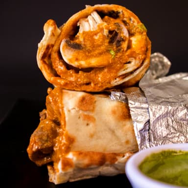 Mushroom Butter Masala Burrito