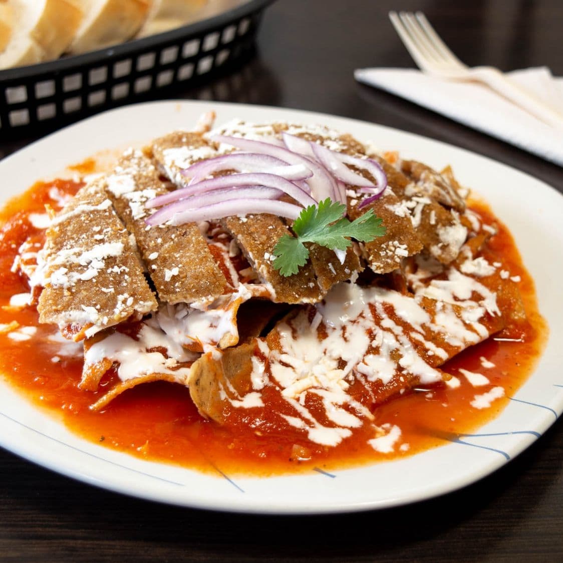 Chilaquiles Picositos Milanesa