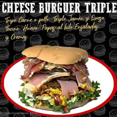 Hamburguesa Triple