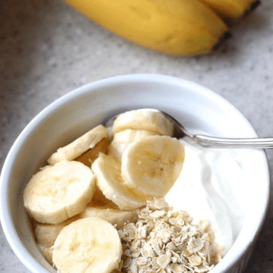 Plátanos con Crema y Avena