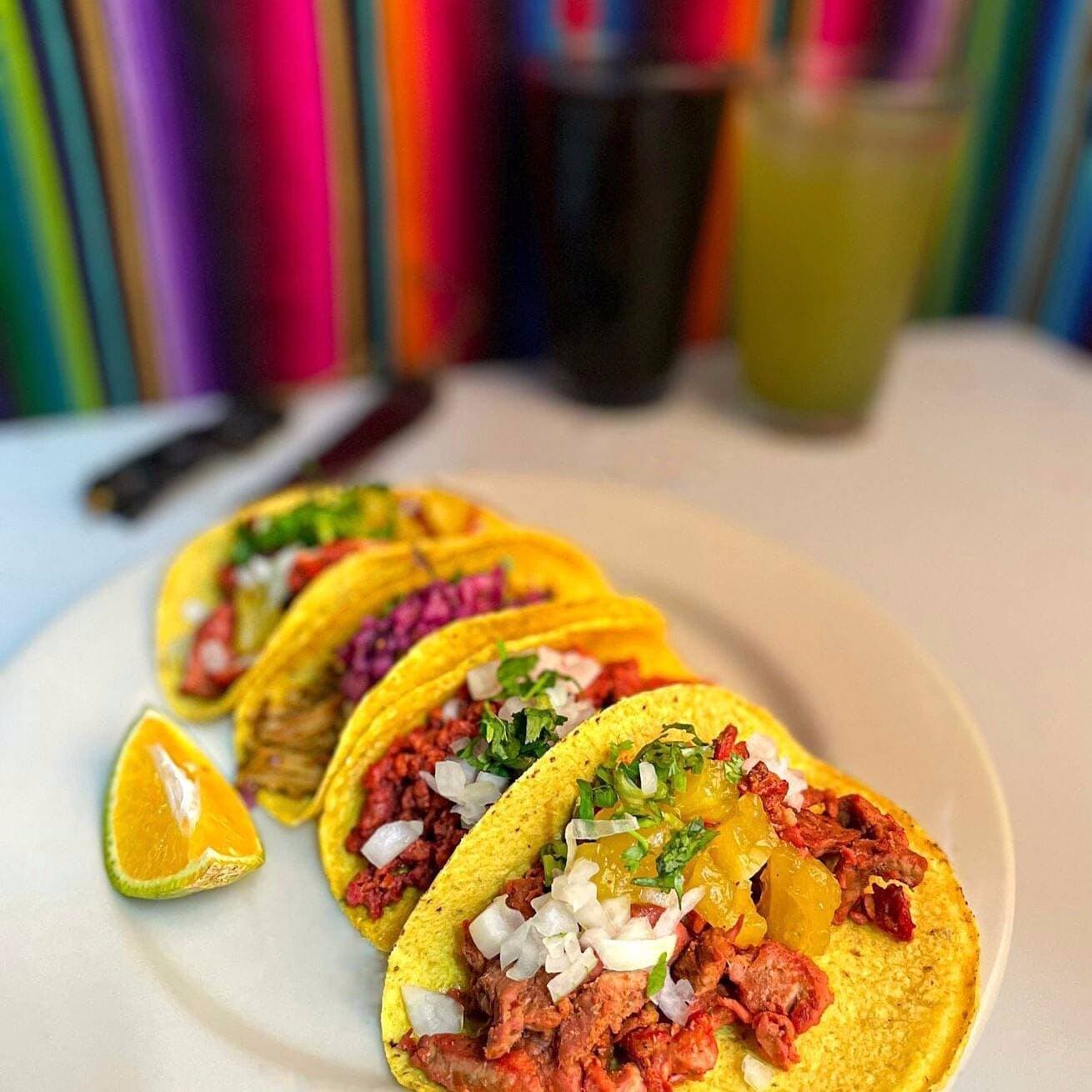 Tacos con 1 Carne 4 uds