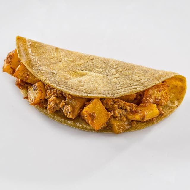 Taco de Papa con Chorizo