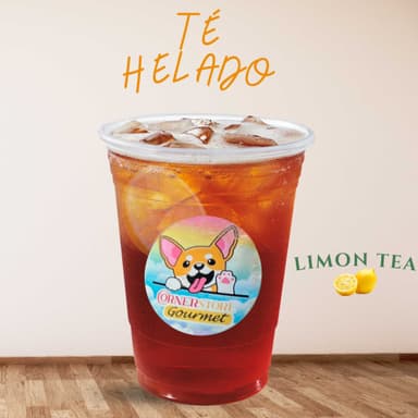 Té helado de limón