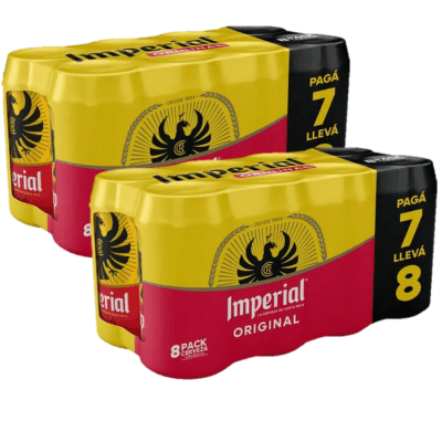 2 Pack IMPERIAL REGULAR 7+1 350 ML C/U