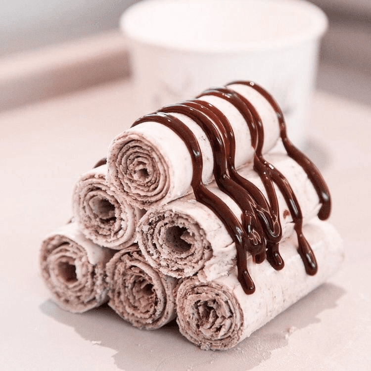 Helados en rollo