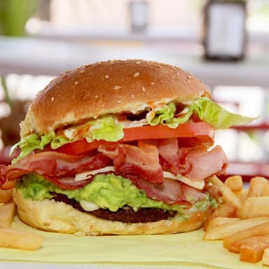 Hamburguesa súper guacamole