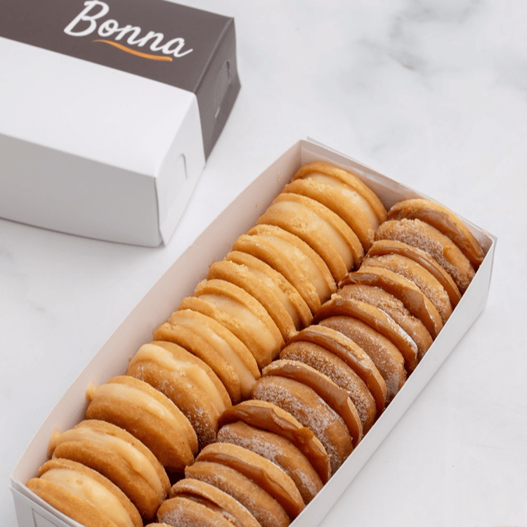 Alfajores Pequeños de Manjar y Crema de 20 uds