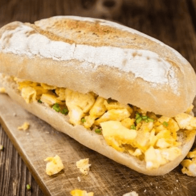 Lonche de huevo.