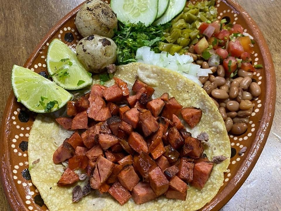 Taco Tortilla de Maíz de Chorizo