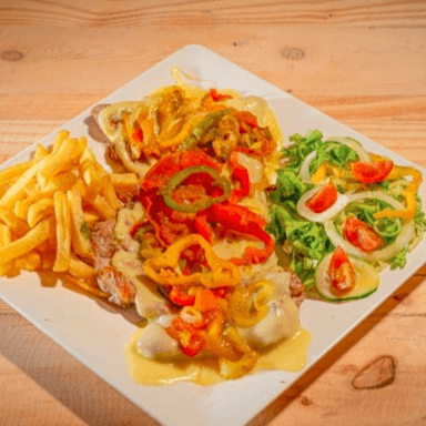 Carne Bisteck a Caballo