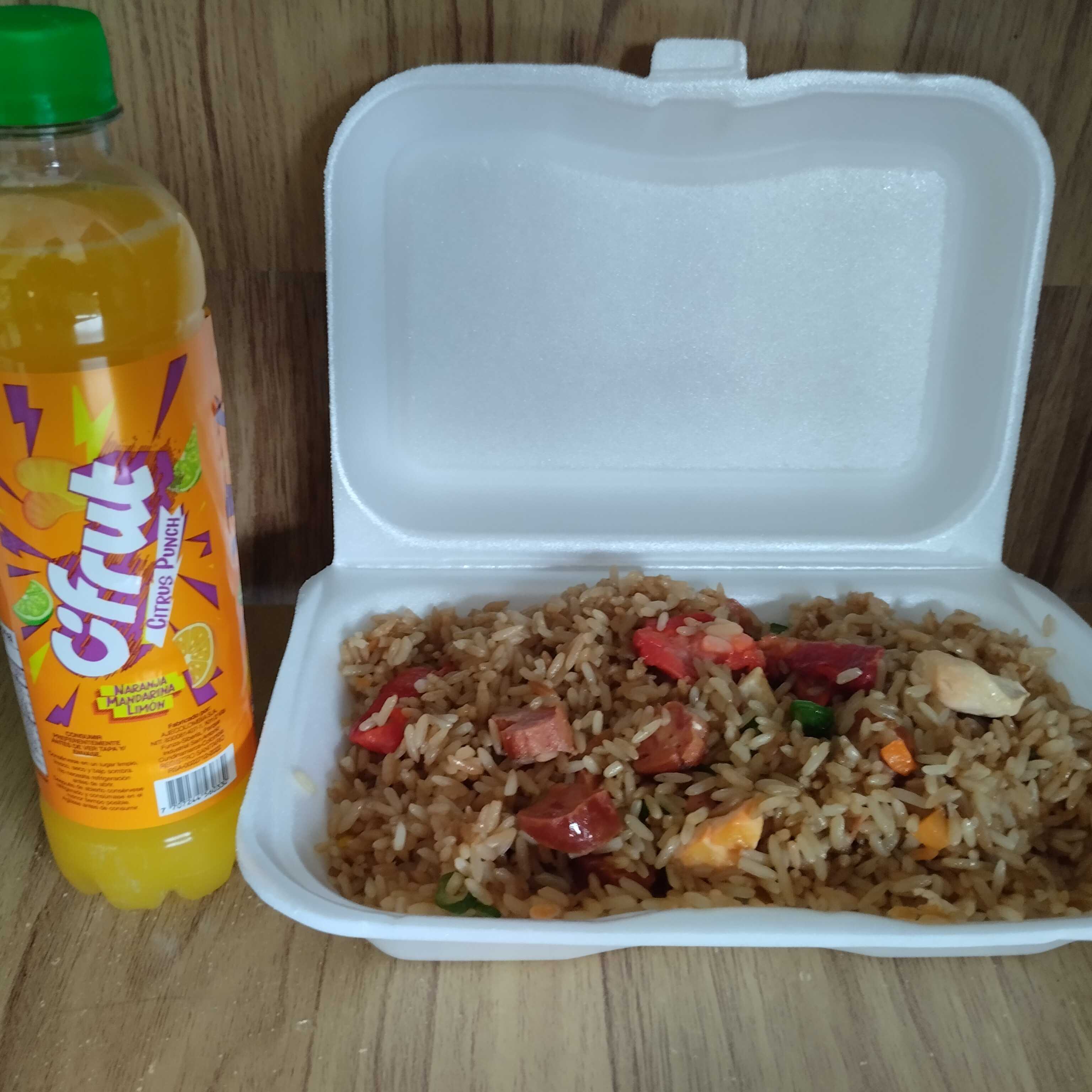 Arroz Ranchero Personal + Jugo 250ml.