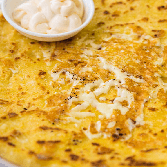 Tortilla con Queso + Natilla