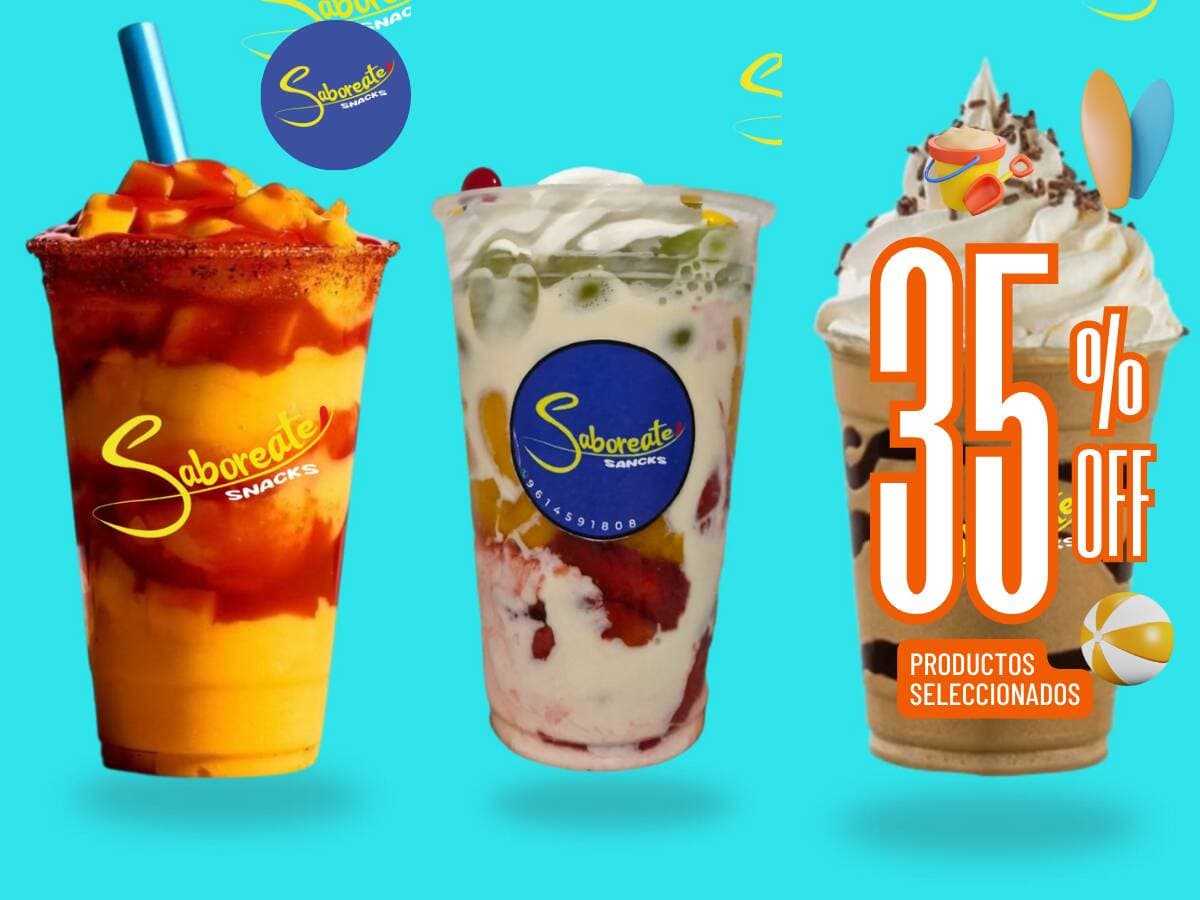 Saboréate Snacks - Fresas con Crema & Más