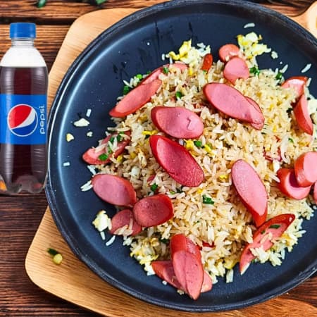 Salchichaufa+pepsi 355ml