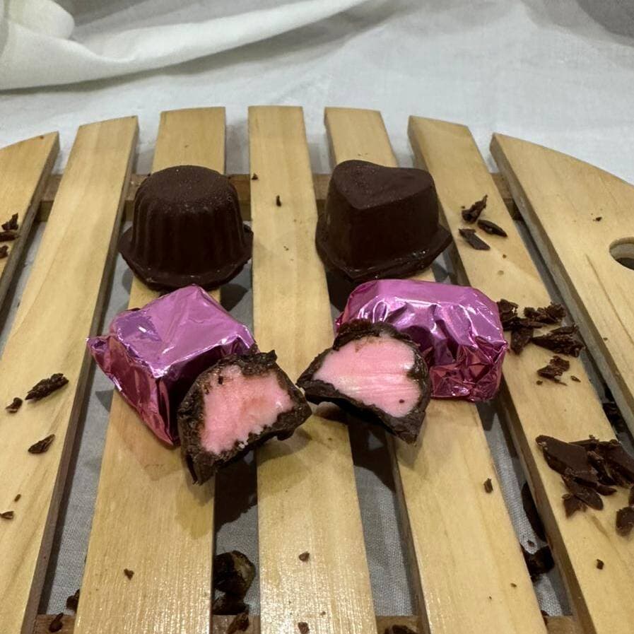 Bombones Rellenos de Fresa