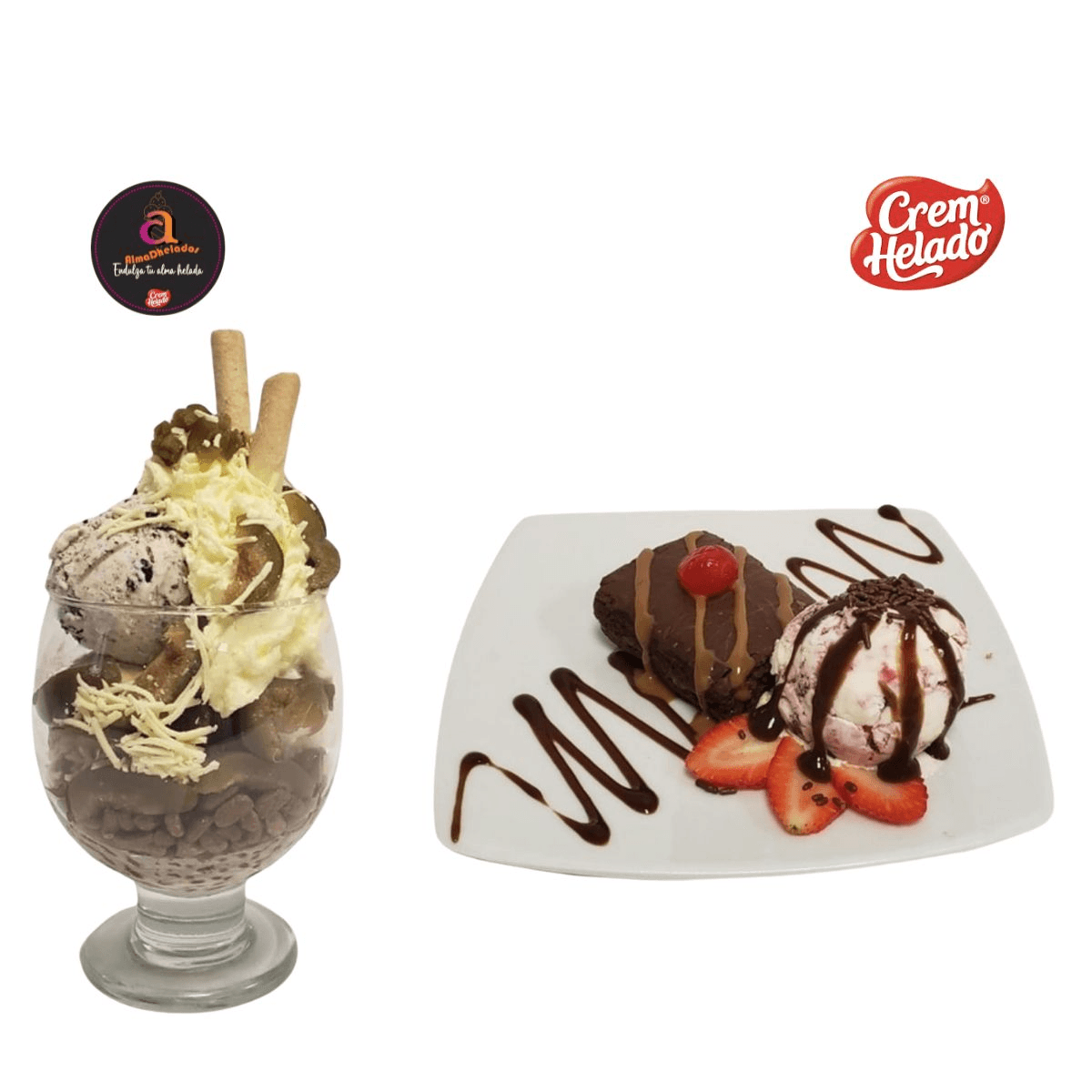 Suprema + Brownie con Helado