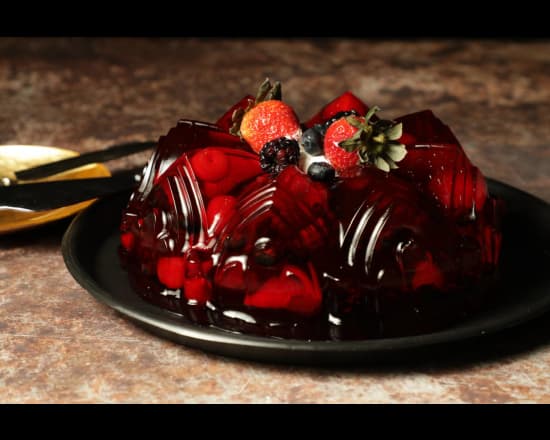 Gelatina de frutos rojos