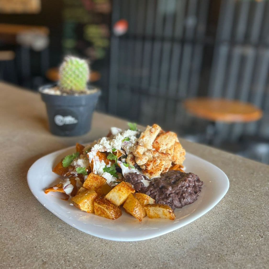 Chilaquiles Rojos con Huevo