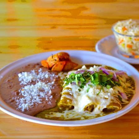 Enchiladas Suizas con Pollo