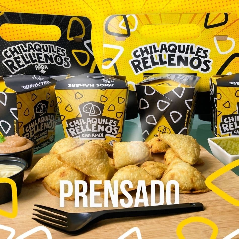 Chilaquiles Relleno de Chicharrón Prensado 15 Pzas