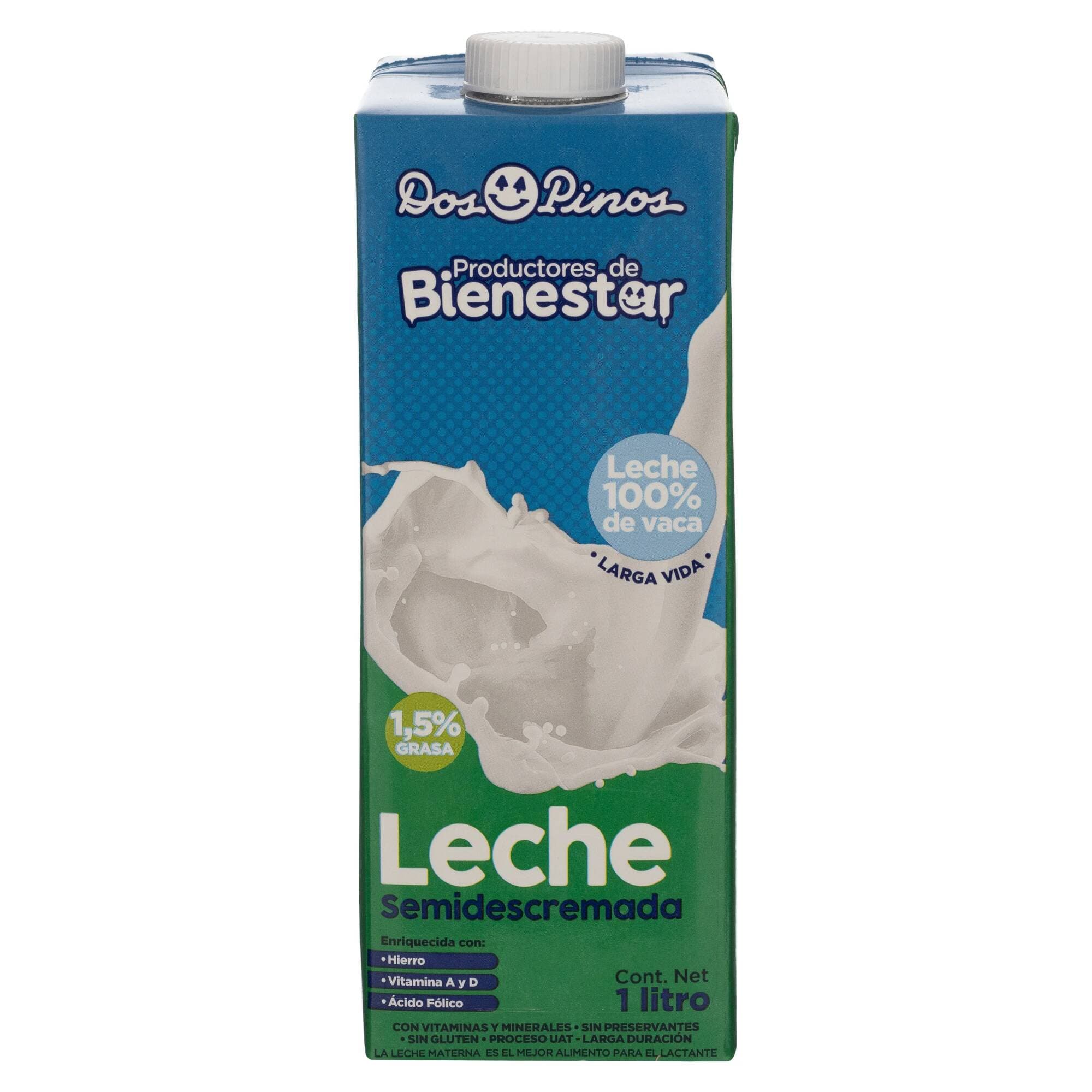 Dos Pinos Leche Semidescremada