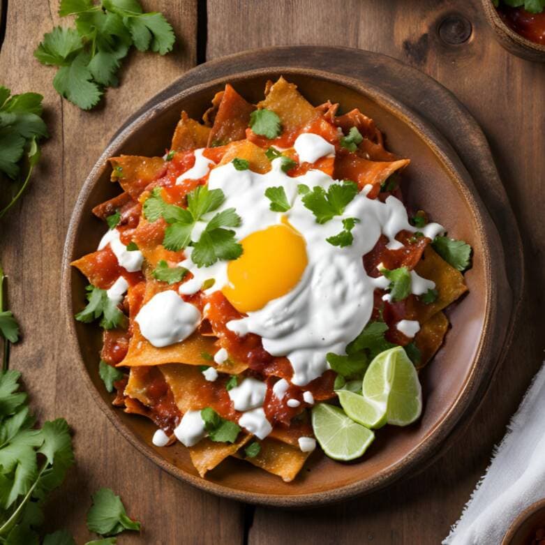 Chilaquiles Divorciados con Huevo Estrellado