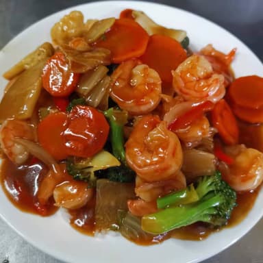 Arroz en Salsa con Camarones