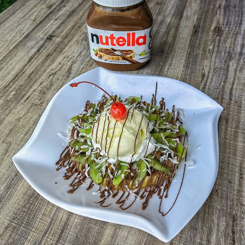 Waffle Nutella Sencillo