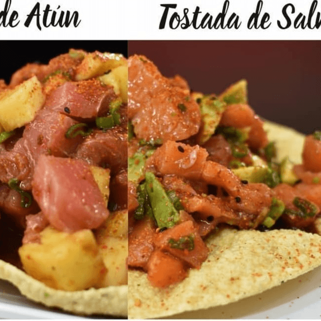 Tostada de Salmón o Atún