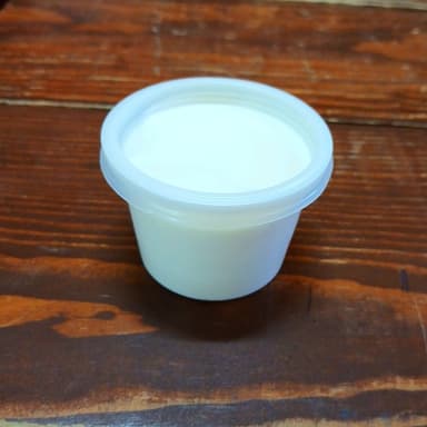 Porción de crema
