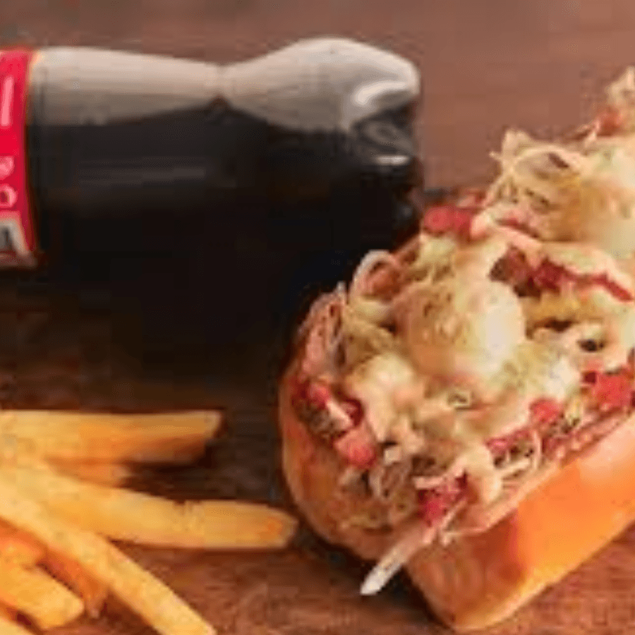 1 Perro POLLO + 1 Perro +2 Francesas+2 Gaseosas